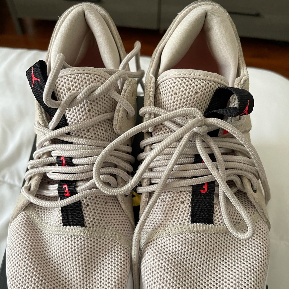 Beige Jordan sneakers